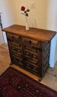 Anrichte Holz kommode mit 2 Schubladen und Türen Vintage