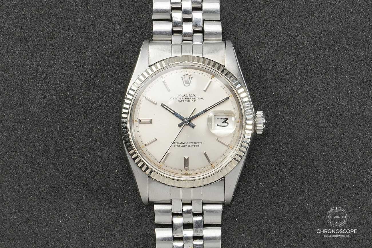 Rolex Orologi: Rolex Vintage Datejust Ref. 1601 from 1975 with silver pie – Usato da Luzern venduto da ChronoScope6004