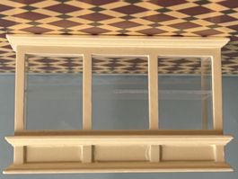 Ladentheke Puppenhaus Shop Beige Holz aus England