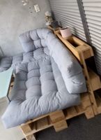 Paletten-Lounge Kissen 2 Sätze, grau (ohne Paletten)