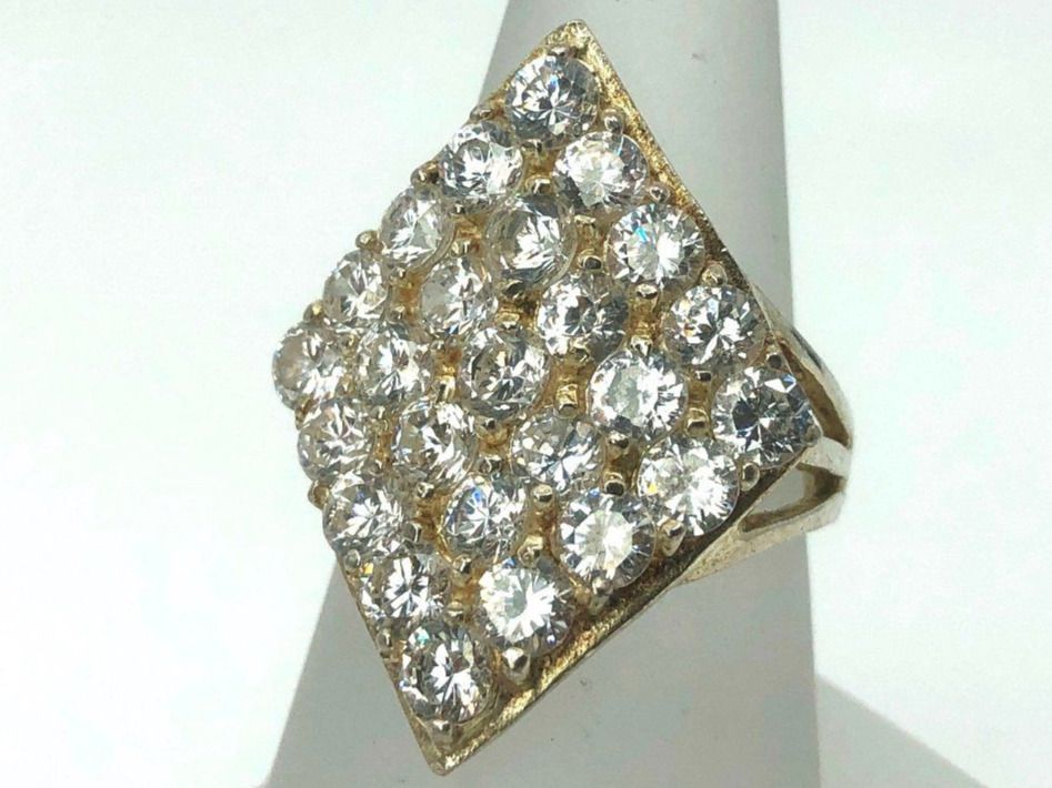 Ringe: Ring Silber 925 mit vielen Steinen – Gebraucht aus Basel von Tiabeanie