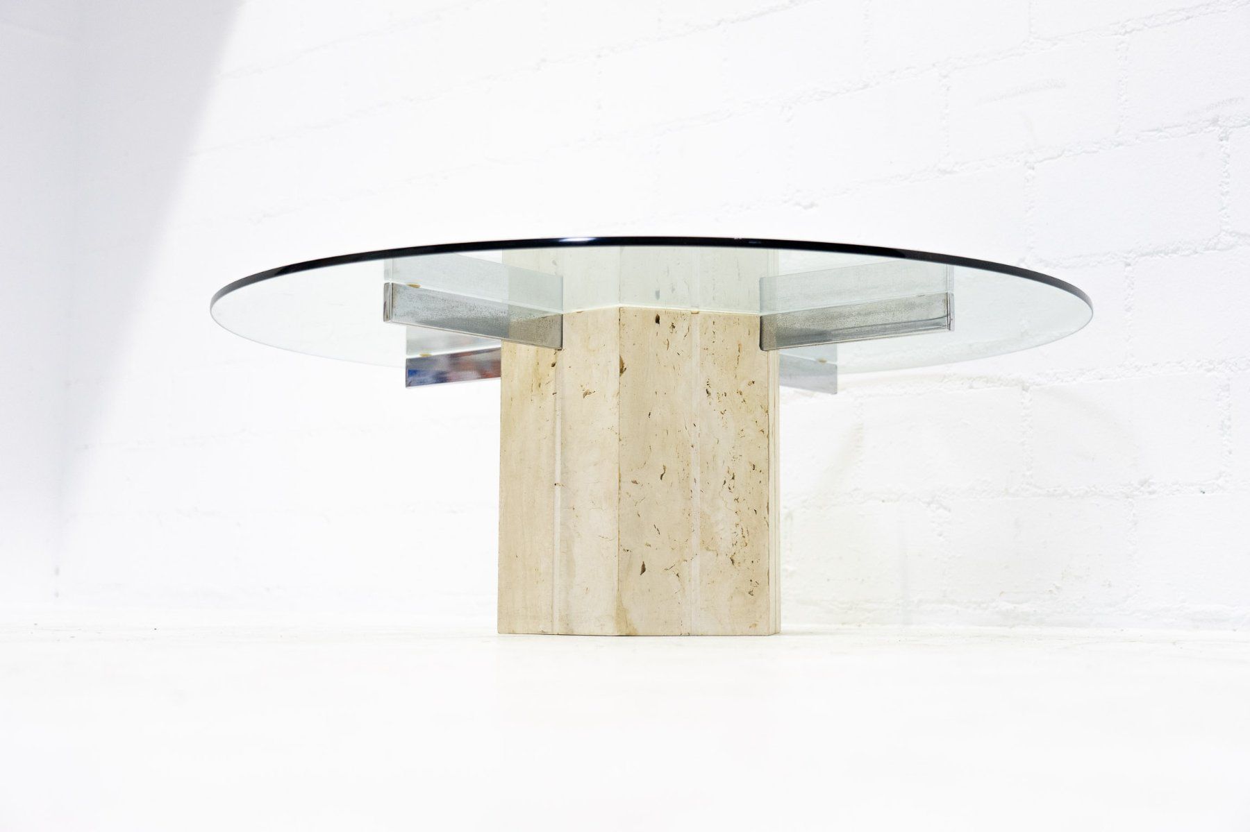 Tische: Couchtisch Travertin Glas - Lieferung möglich – Gebraucht aus Schaffhausen von Studio-Ara 5