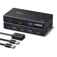 UGREEN KVM Switch HDMI 2PC 1 Monitor 4K USB