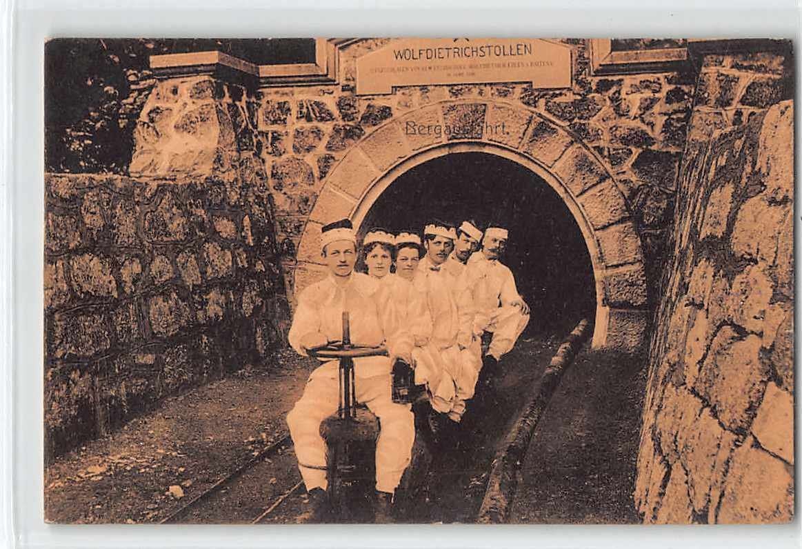 Ansichtskarten: WOLFDIETRICHSTOLLEN - BERGAUSFAHRT 1910 – Gebraucht aus Lufingen von TopAnsichtskarten