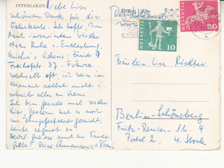 Cartes postales: Interlaken 1962 – D'occasion à Bürglen TG par StampGraf 1