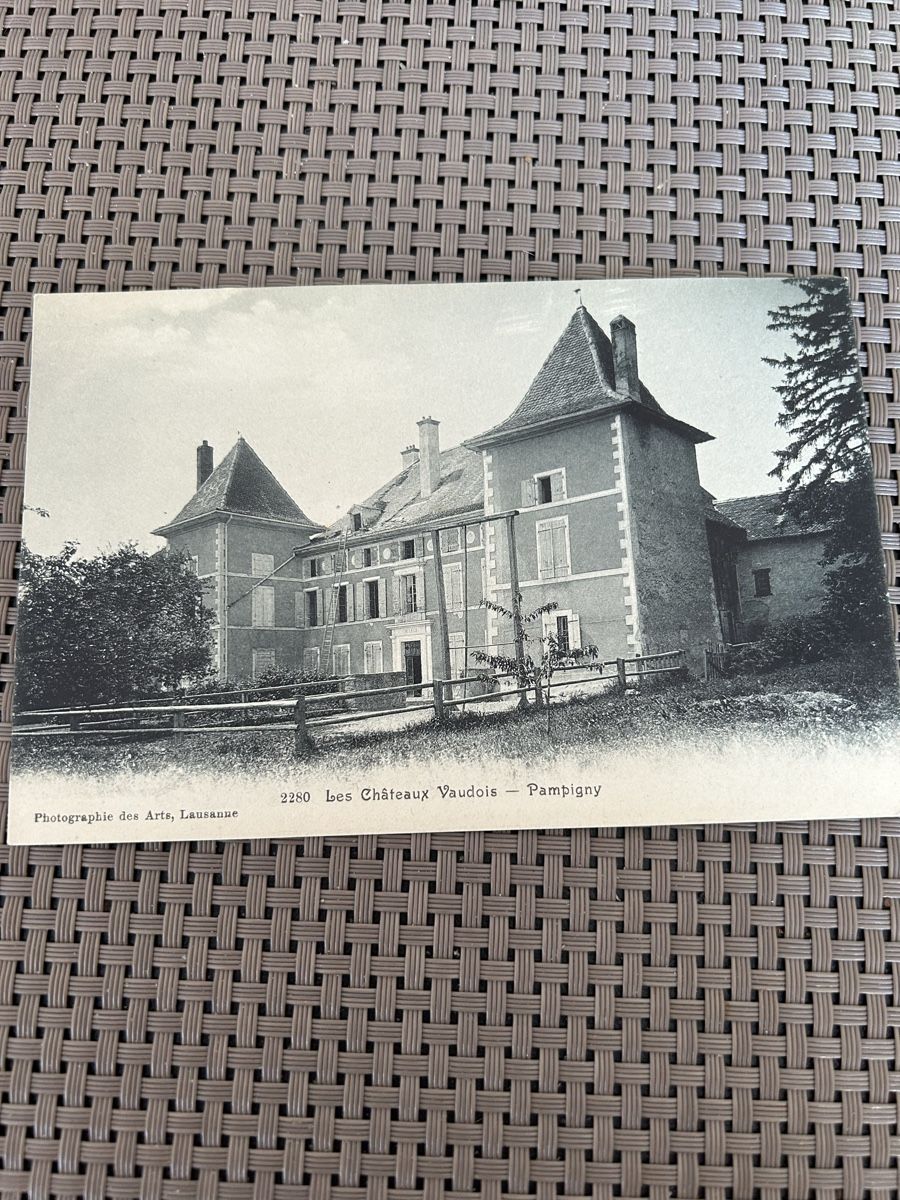 Cartoline postali: Carte postale ancienne: Château Vaudoise, Pampigny 1950 – Usato da St-Cierges venduto da Crisi53