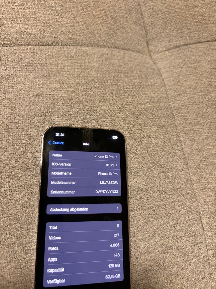 Apple Portables: iPhone 13 Pro iOS 18 – D'occasion à Aarburg par jon_mw9q 3