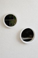 Lot de 2 miroirs ronds blancs – Ø 24,5 et 29,5 cm