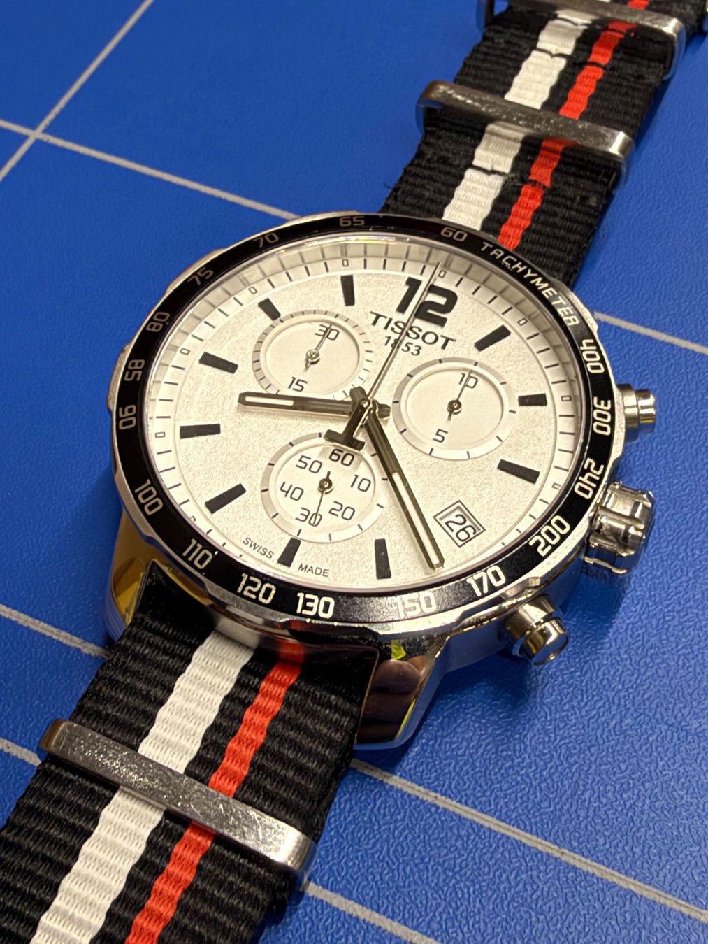Tissot Orologi: Tissot Quickster Chronograph Uhr – Usato da Bonstetten venduto da olivenbaum2019