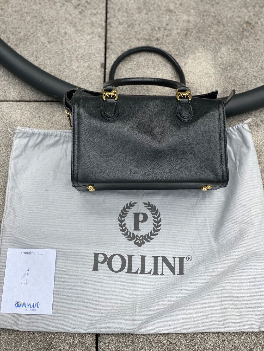 Borse da donna: Pollini heritage handbag black leather – Usato da Monteggio venduto da dem_7zj2 4