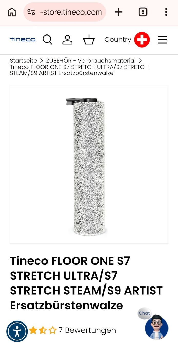 Altro per la casa: Tineco Floor One S7/S9 Bürstenwalze – Nuovo e nell'imballaggio originale da Richenthal venduto da maenggi16 3