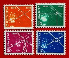 WERBE 100 J. NACHRICHTENWESEN 309 - 312 1952** POSTFRISCH