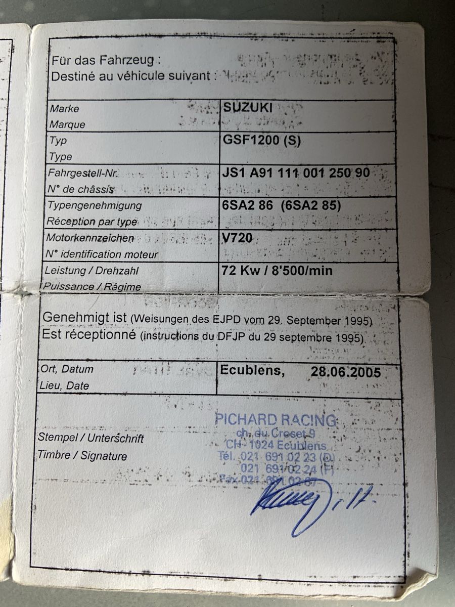 Strada: Suzuki GSF 1200 Bandit – Usato da Affoltern am Albis venduto da kaefer_mike 5