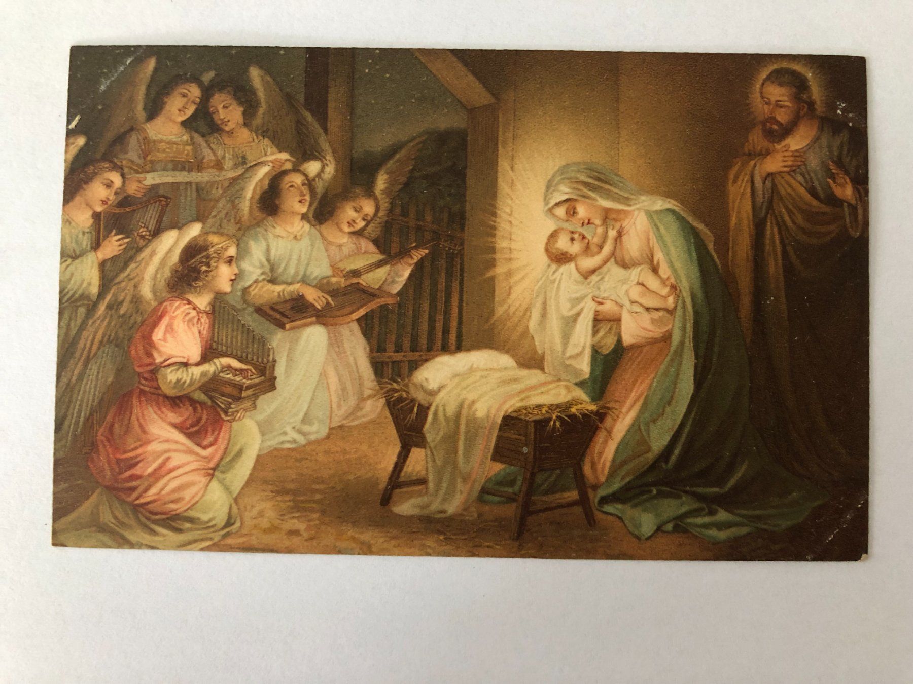 Ansichtskarten: Engel mit Jesuskind  1914 – Gebraucht aus Pfäffikon ZH von Waltoversand