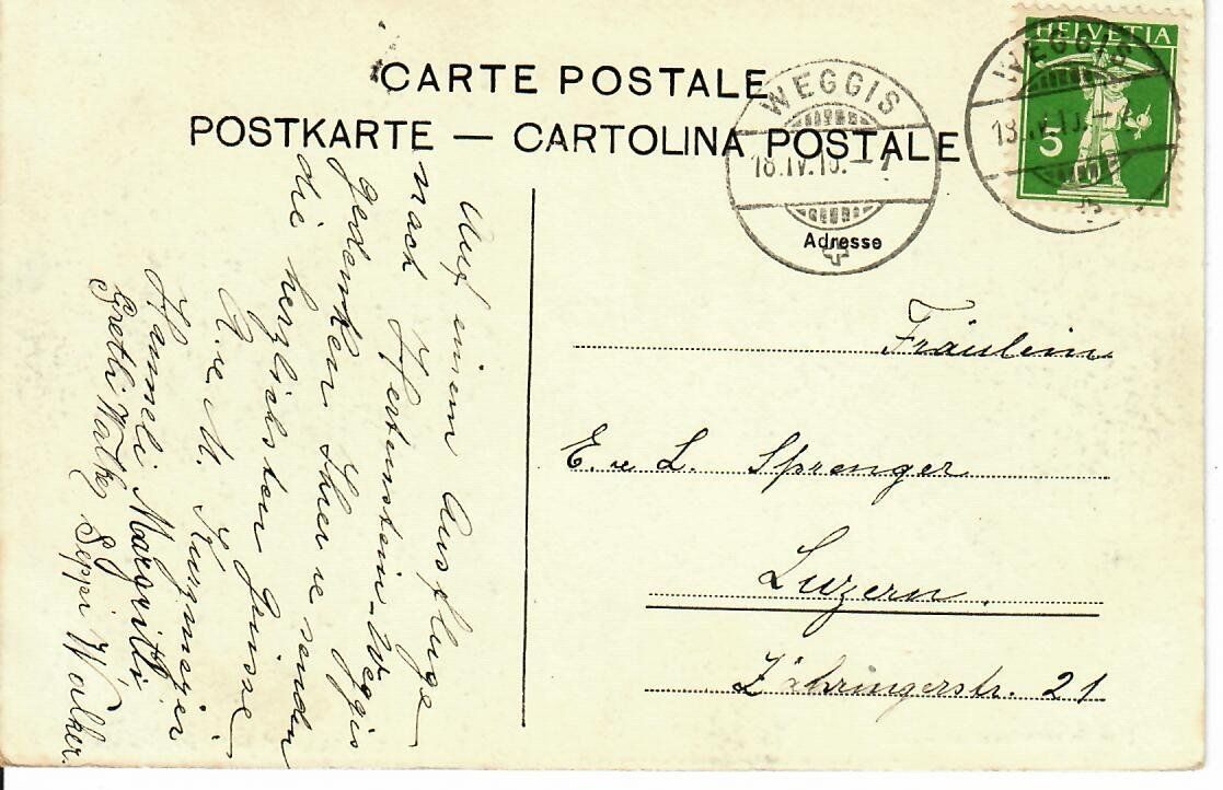 Cartoline postali: Weggis – Usato da Hochdorf venduto da Ziegel-16 1
