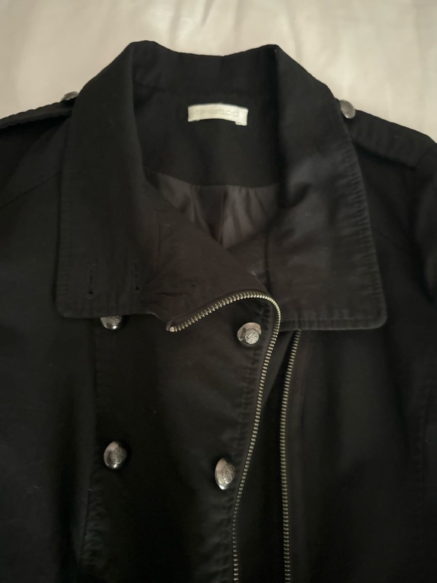 Promod Jacken & Mäntel: Leichte Jacke Schwarz aus Baumwolle, Grösse 36 – Gebraucht aus Cham von matap1