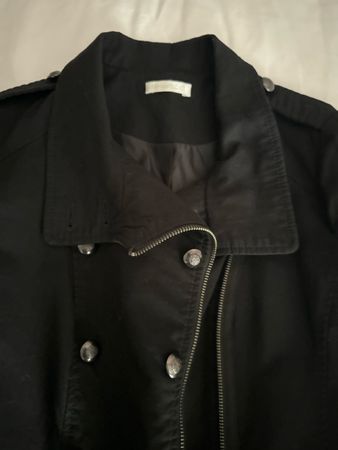 Leichte Jacke Schwarz aus Baumwolle, Grösse 36
