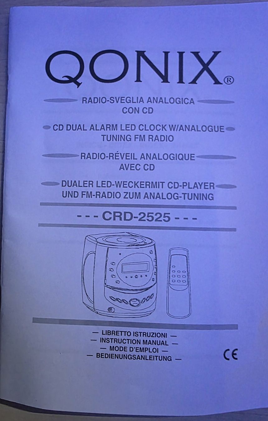 Radio: Clock Radio mit CD Marke QONIX CRD 2525 – Nuovo (secondo la descrizione) da Baar venduto da phe_t5vl 3