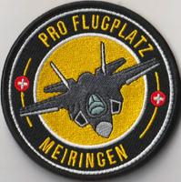 Pro Flugplatz Meiringen Aufnäher/Patch Sammlerstück Klett