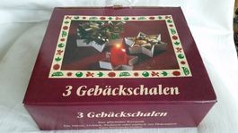3 Gebäckschalen in Sternform, neu