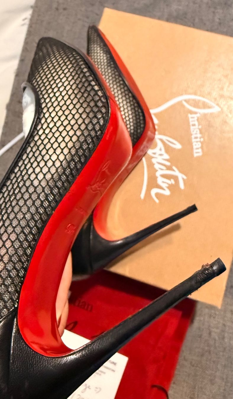 Christian Louboutin Damenschuhe: Louboutin noir à résille – Gebraucht aus Genève von Rachelp13 3