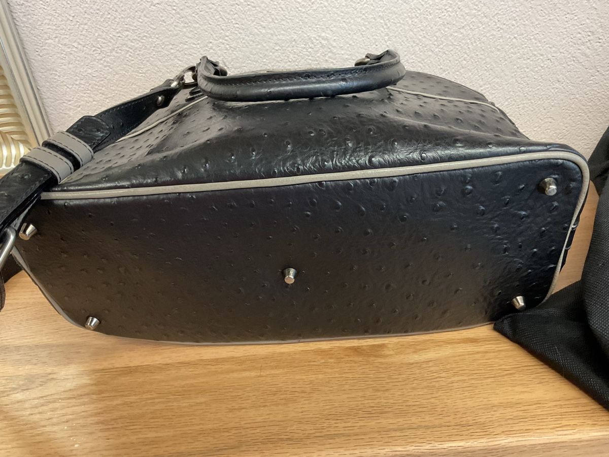 Maison Mollerus Borse da donna: Wunderschöne Maison Mollerus Tasche aus Strausenleder – Nuovo (secondo la descrizione) da Galgenen venduto da Schwantli 2