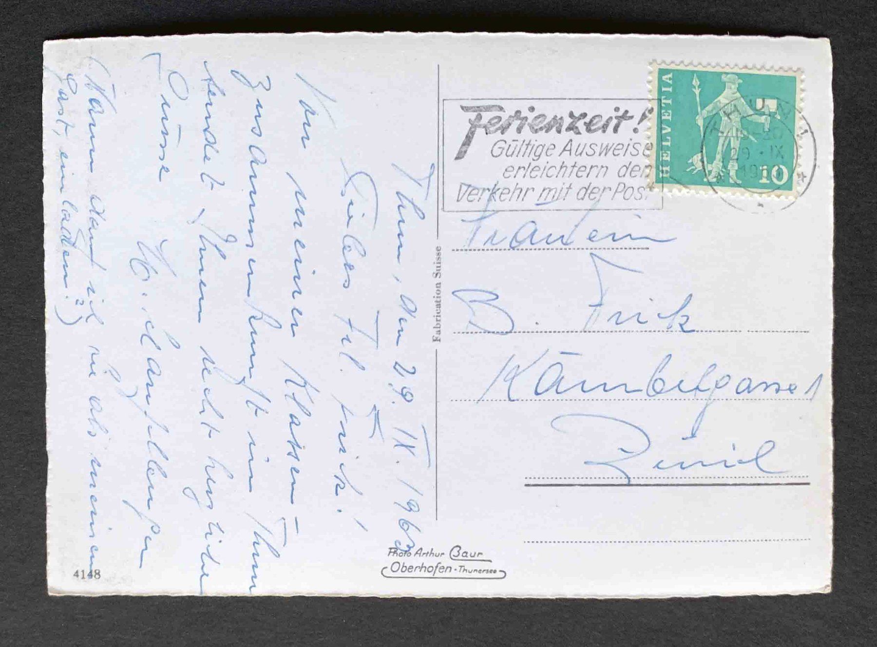 Ansichtskarten: AK Thun Thoune – Gebraucht aus Goldau von artelier1 1