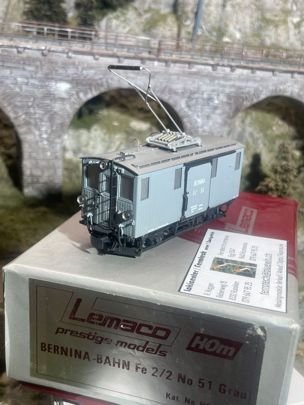 Lemaco Modellini di ferrovie: Lemaco, Bernina Fe 2/2, No: 51 – Usato da Krummenau venduto da ferrotech