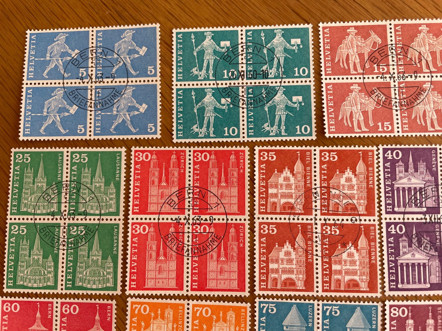 Tutti i francobolli: 18 blocs, série complète ! – Usato da Sonceboz-Sombeval venduto da Comment2 5