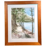 M. Chablaz acrylic painting of Leman’s Lake Morges