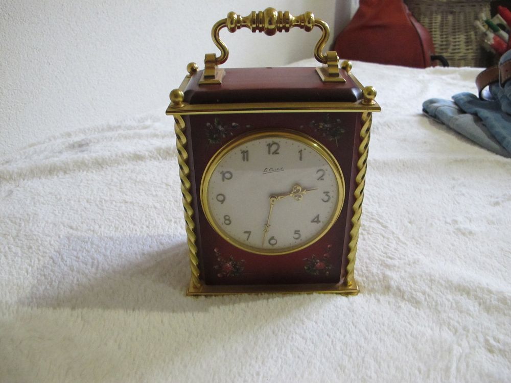 Le Castel Offiziers Tischuhr Selten Läuft Schön Und Schlägt (Gebraucht