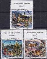2011, Nr.1413-1415 "Weihnachten" mit ET-Voll-Stempel + TAB.