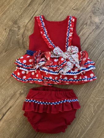 NEW - Tradicional Flamenco Baby Dress 3M (~62cm)