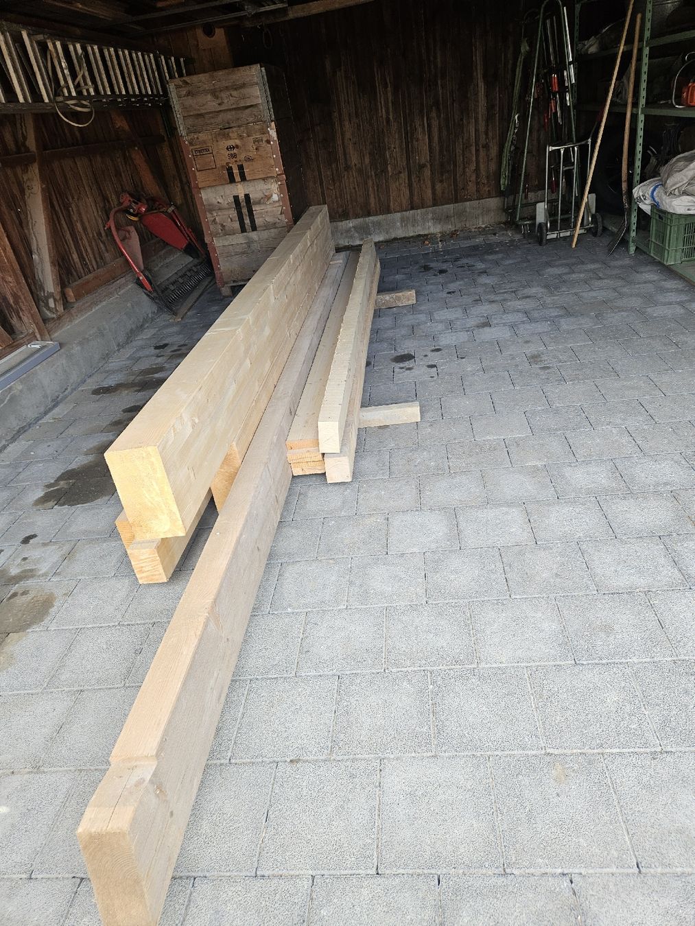Articoli in legno: Holzbalken – Nuovo (secondo la descrizione) da Egnach venduto da John6030 3