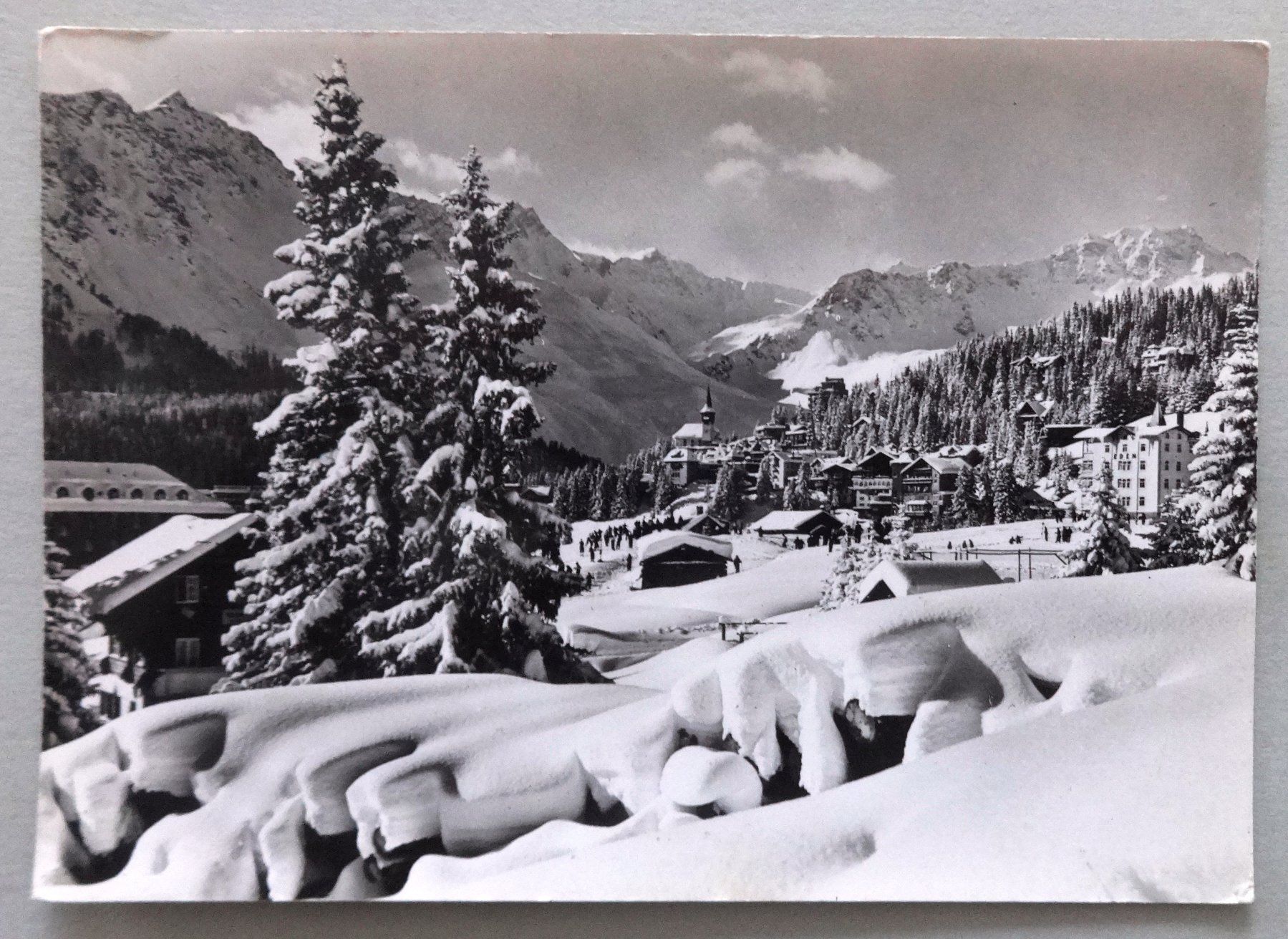 Ansichtskarten: Arosa-Dorf, 1800 m – Gebraucht aus Fétigny von Billy2miny