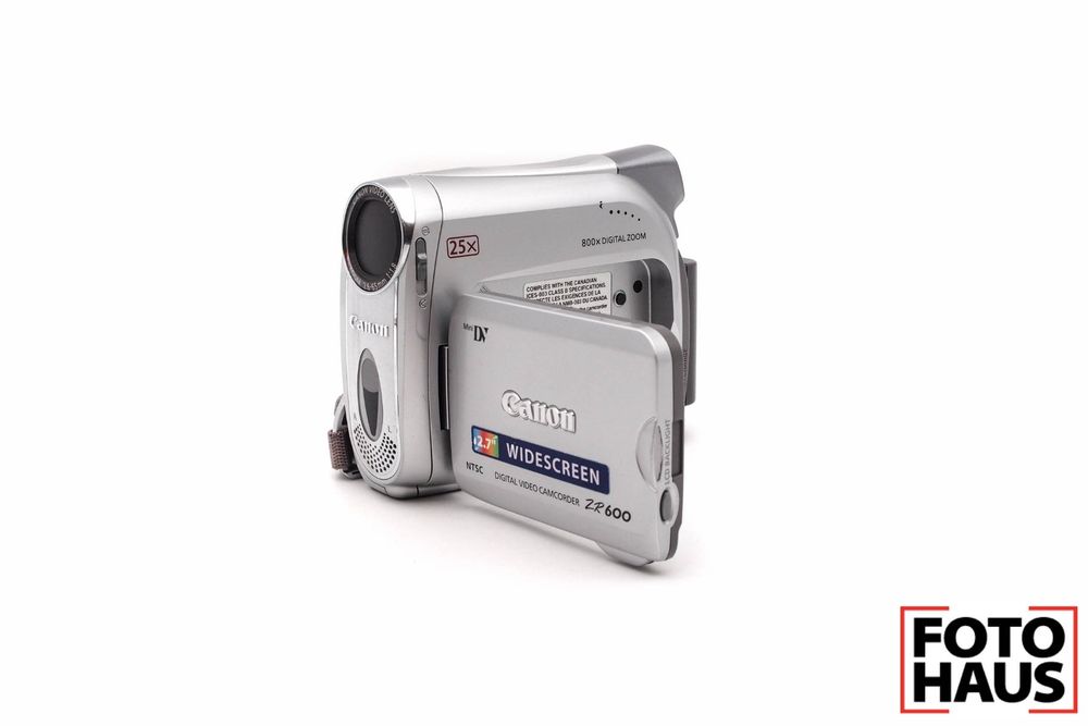 canon digital video camcorder zr 600