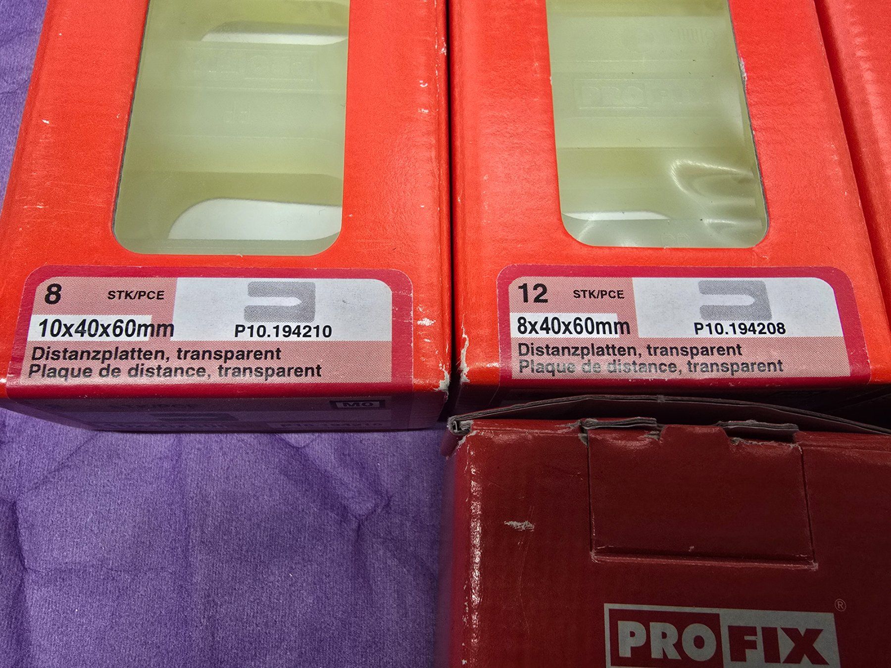 Tutti gli attrezzi: 5 Pack Profix Distanzplatten diverse Grössen – Nuovo (secondo la descrizione) da Rebstein venduto da James-Dean 1