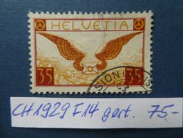 CH 1929 F14 gestempelt
