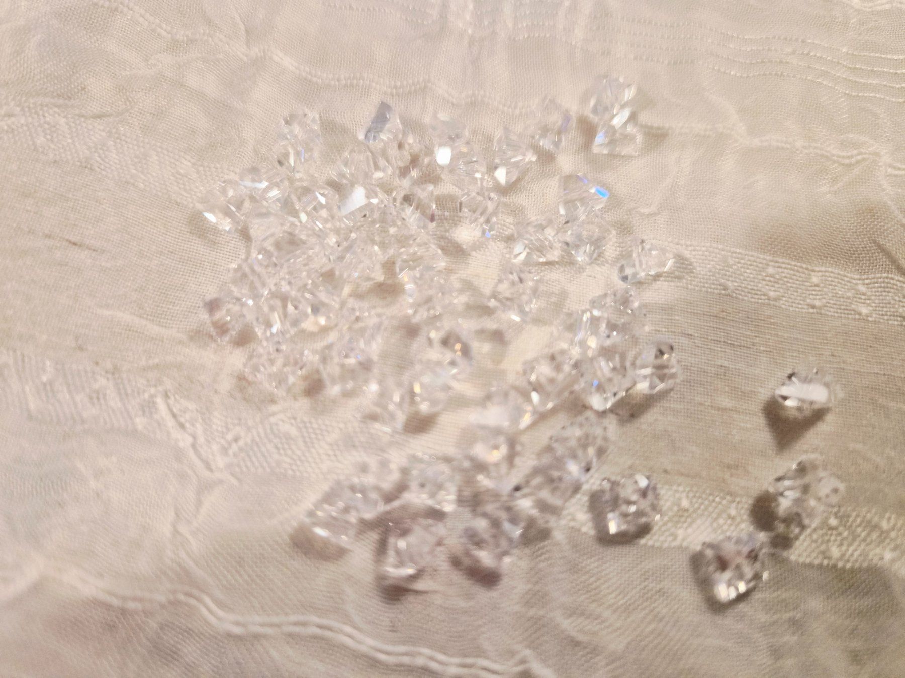 Perle (finte): Glasschliffperlen 5mm 115 stk crystal – Nuovo e nell'imballaggio originale da Dietikon venduto da Eleda