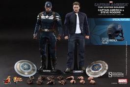 Hot Toys MMS243 Captain America & Steve Rogers 2-Pack
