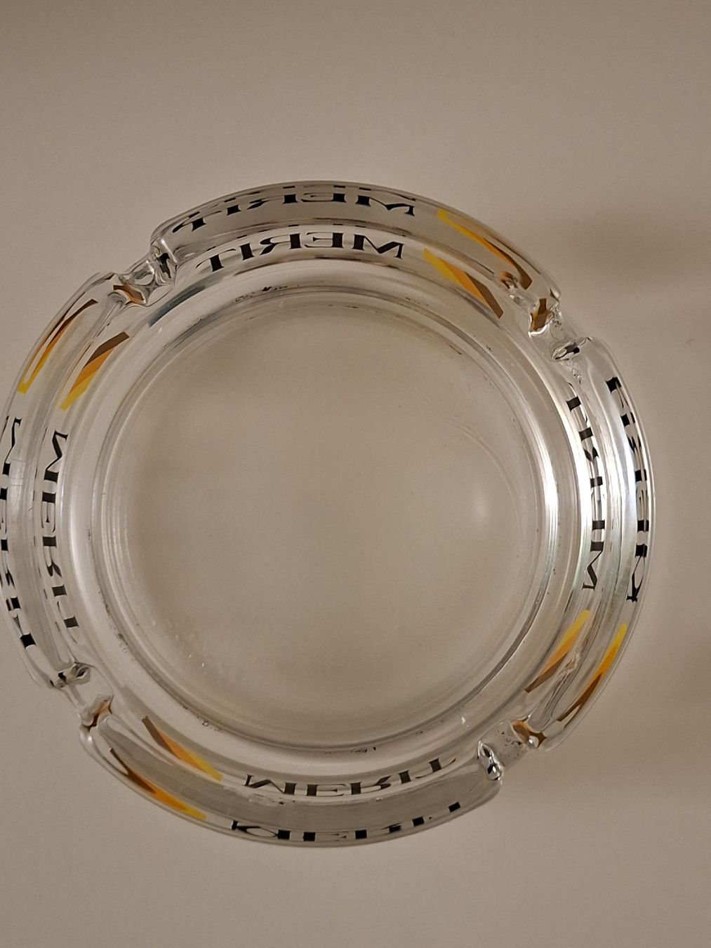 Portacenere: Merit Werbe-Aschenbecher Glas Vintage Transparent – Nuovo (secondo la descrizione) da Mellingen venduto da Aegert5 3