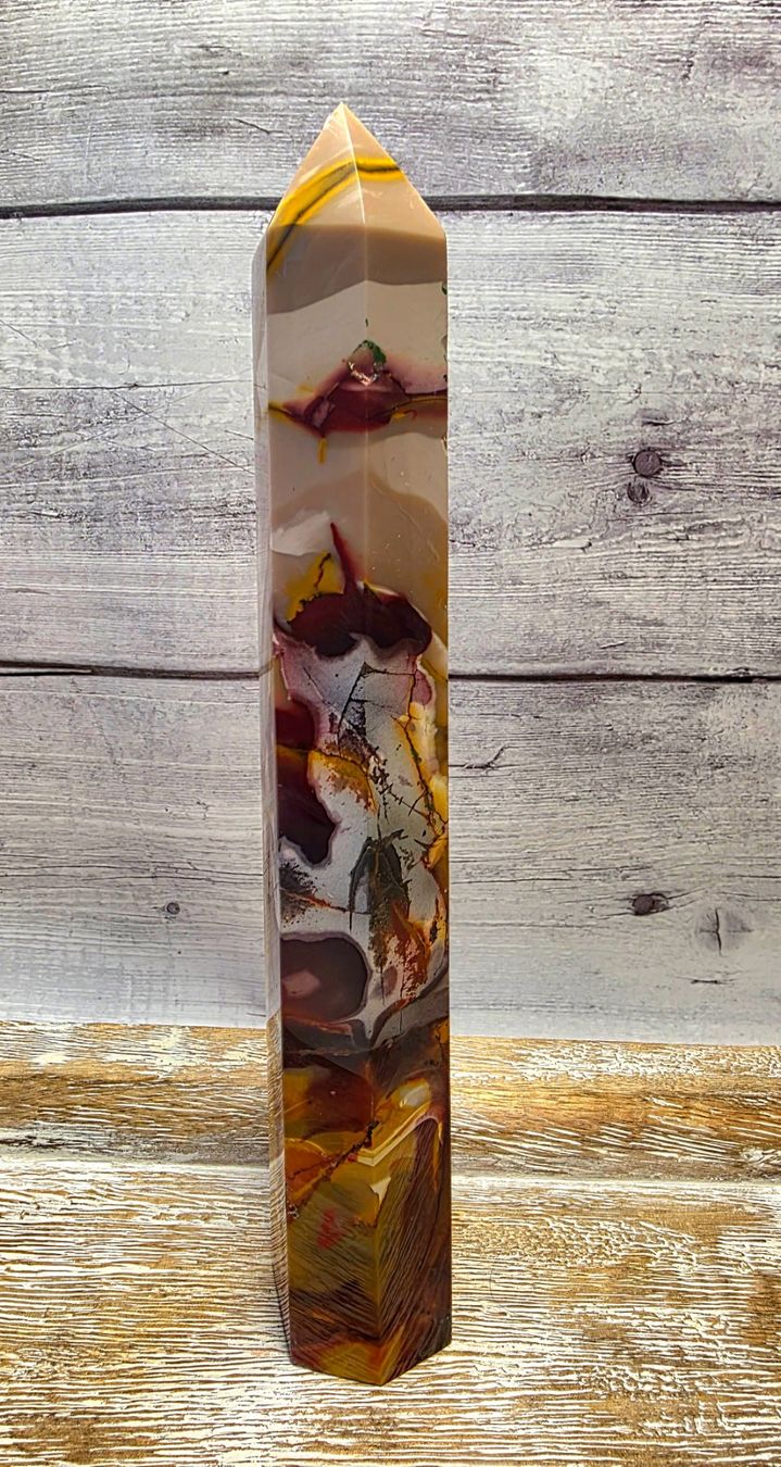Mineralien & Heilsteine: Toller Mookait Obelisk 596g – Neu (gemäss Beschreibung) aus Matzingen von Shay_Crystalz