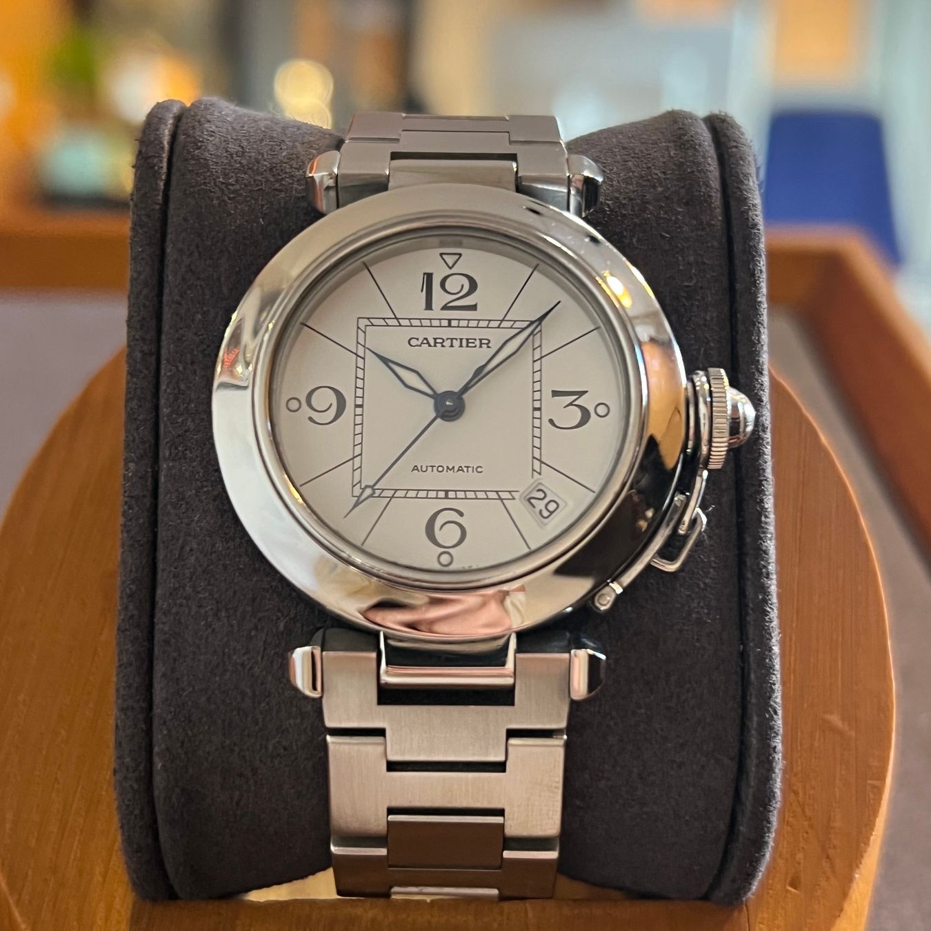 Cartier Montres: Cartier Pasha C Automatic 35mm W31074M7 – D'occasion à Carouge GE par Watchaser