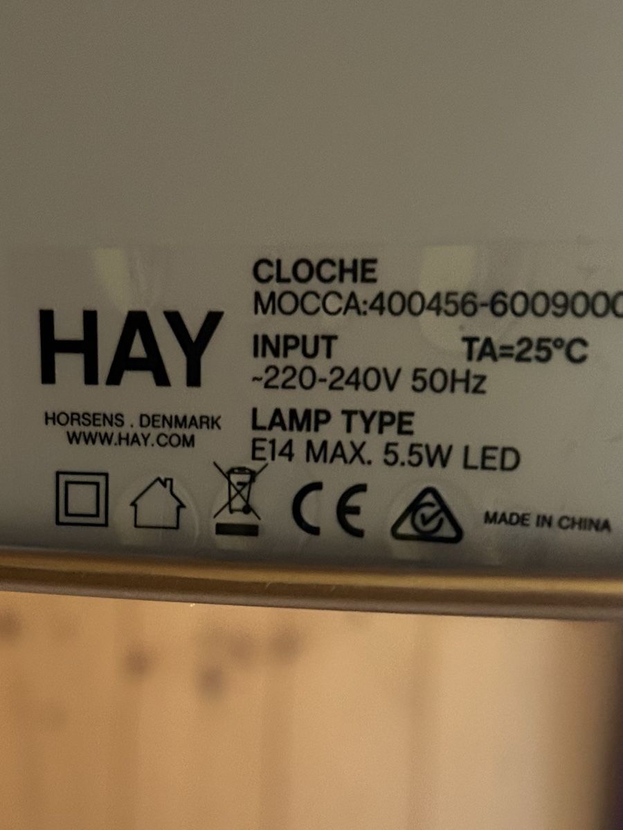Hay Lampade: Lampe Hay cloche mocca  – Nuovo e nell'imballaggio originale da Zermatt venduto da chemaira 3