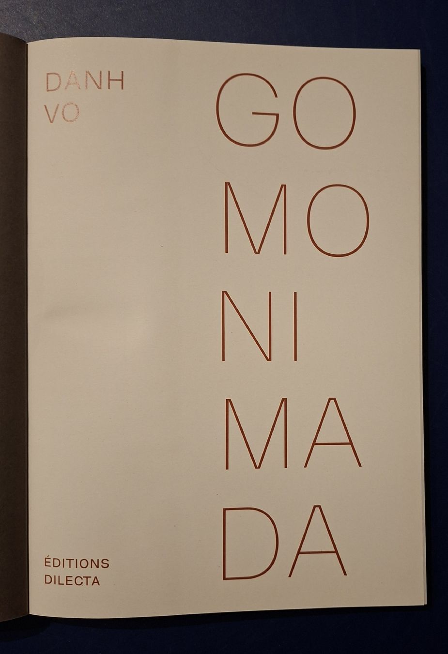 Libri: Danh Vo Gomomnimada Buch neu Zustand – Nuovo (secondo la descrizione) da Niederglatt ZH venduto da Siegfried67 2