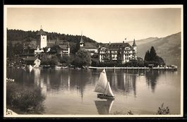 Spiez /Thunersee, Schloss und Seepromena