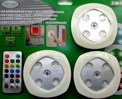 LED RGB Lampen + Fernbedienung / 4-teilig