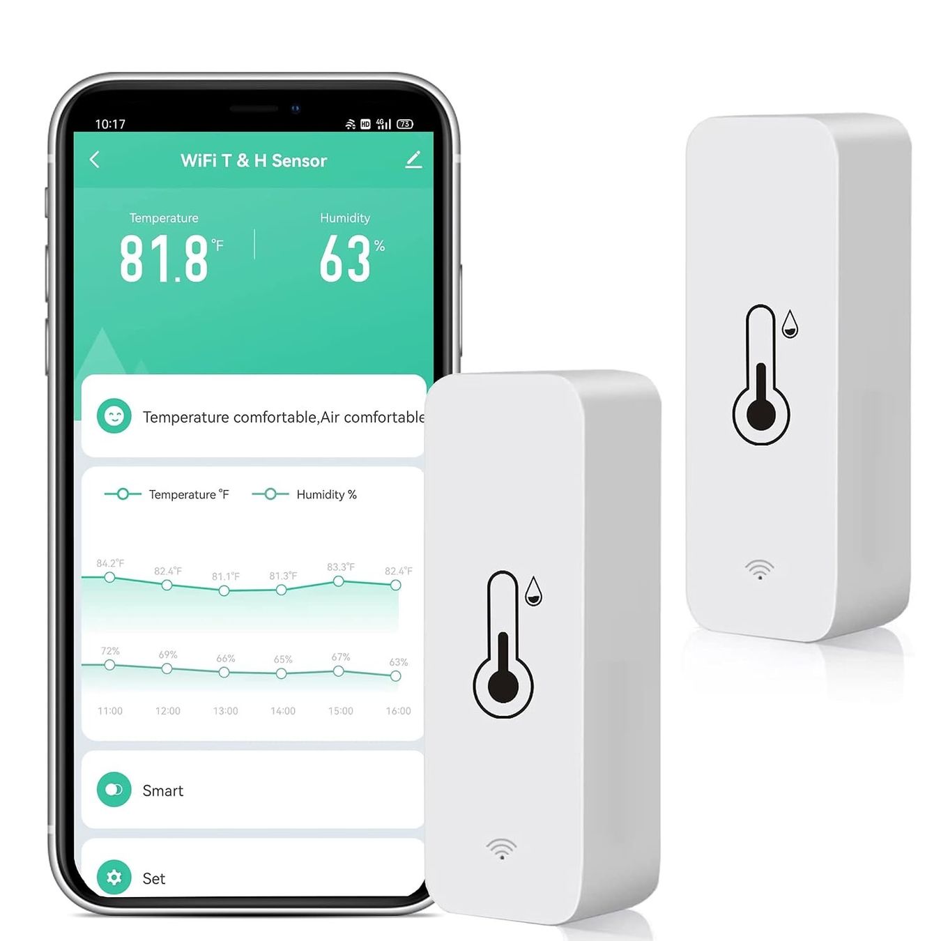 Autres articles pour la maison: Thermometer Hygrometer WLAN digital Innen Luftfeuchtigkeit – Neuf avec emballage d'origine à Genève par Promo-
