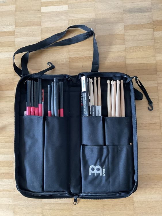 Drumstick-Tasche Meinl inkl. Vic Firth, Carbosticks etc. (Gebraucht) in ...