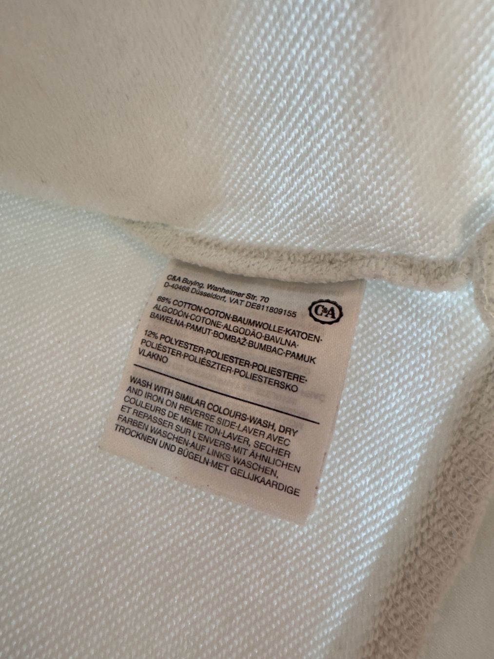 Maglioni & Felpe: weisser Pullover aus Baumwolle von C&A Gr.M – Usato da Grosswangen venduto da second_hand_dress 6
